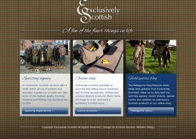 Exclusively Scottish - Archive design